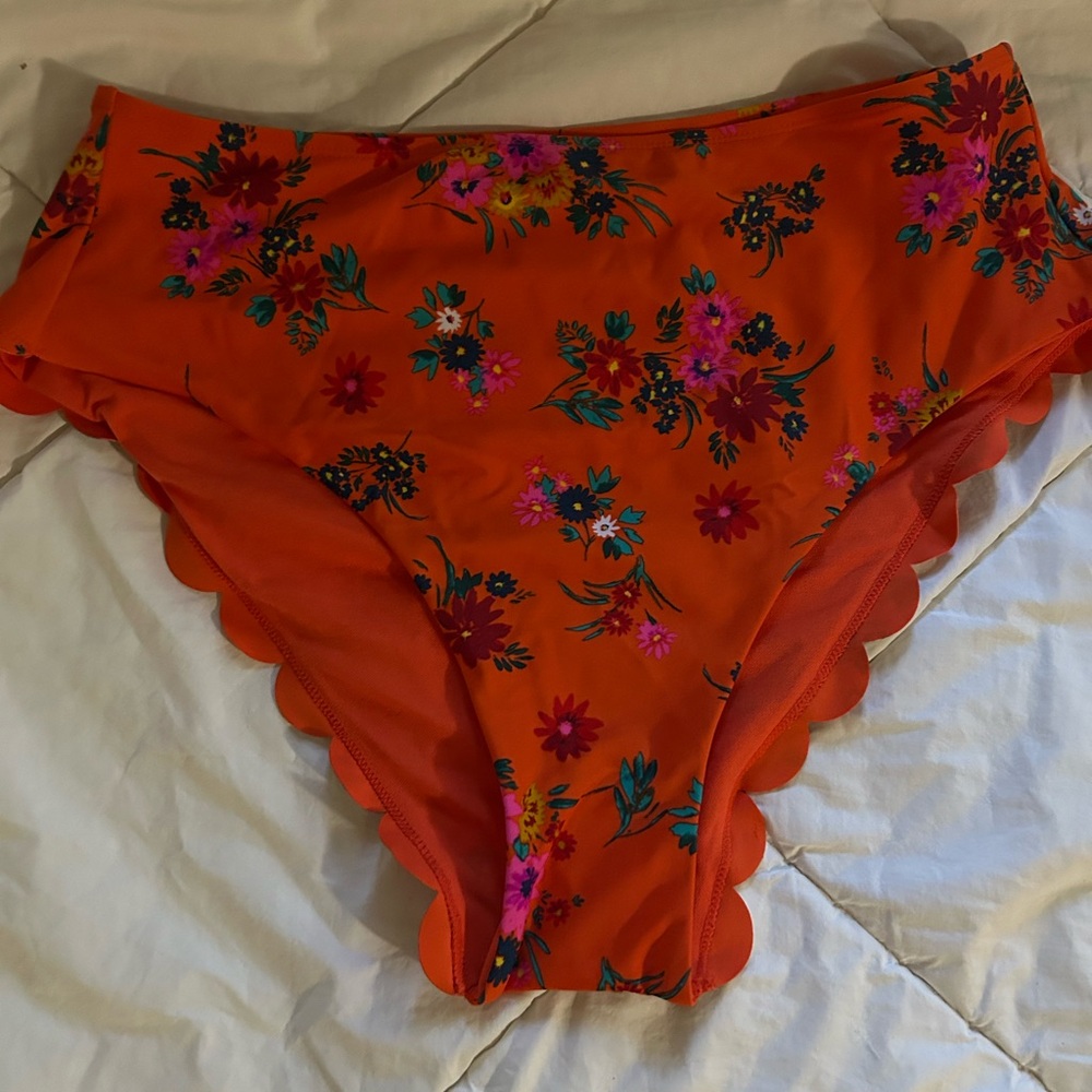 Xhilaration Vibrant Orange Bikini Bottoms